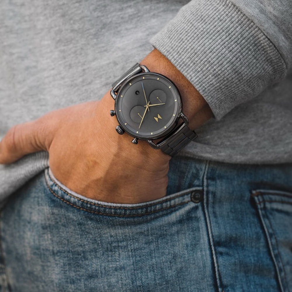 MVMT Gunmetal and Gold Chronograph Timepiece - Picture 7 of 7